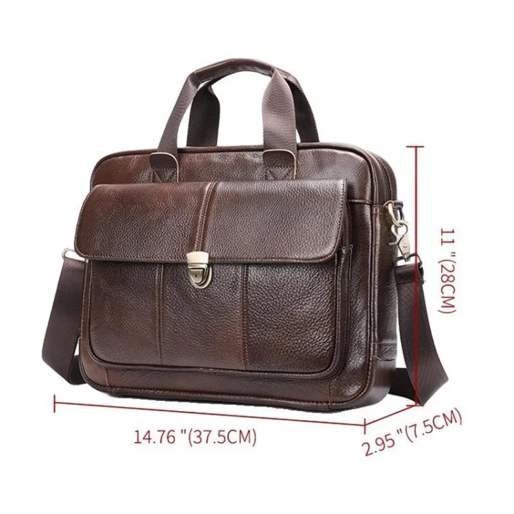 TBD06062232_B2.webp Men Briefcase Casual Retro Leather Handbag Large Capacity Business Laptop Bag - Image 3