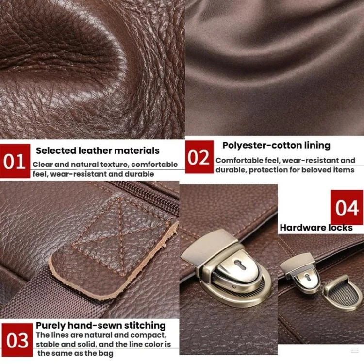 TBD06062232_B6.webp Men Briefcase Casual Retro Leather Handbag Large Capacity Business Laptop Bag - Image 7
