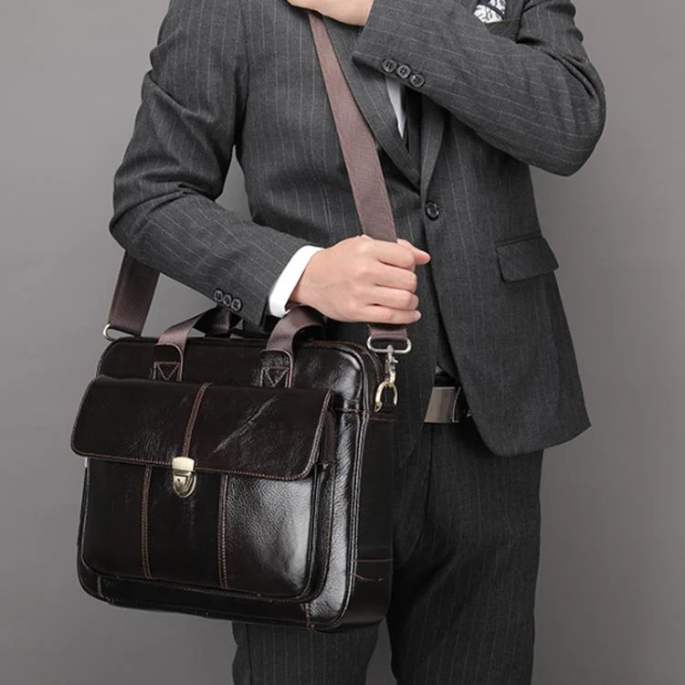 TBD06062232_B8.webp Men Briefcase Casual Retro Leather Handbag Large Capacity Business Laptop Bag - Image 9