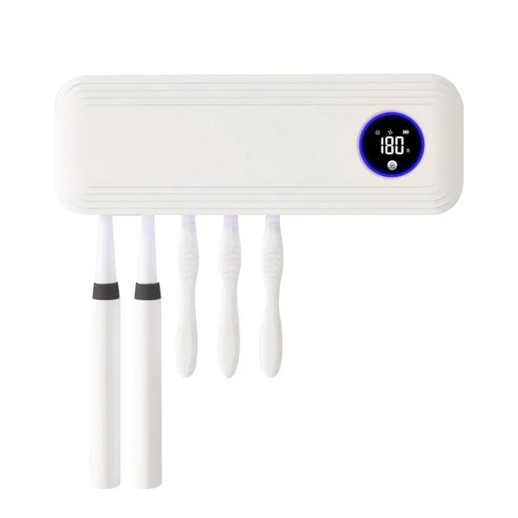 Automatic Flip-Top Drying Toothbrush UV Sterilizer Storage Rack