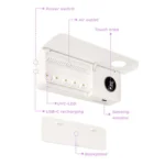 Automatic Flip-Top Drying Toothbrush UV Sterilizer Storage Rack - Image 2