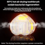 Portable USB Rechargeable Toothbrush Sterilizer with UV Sterilization - Image 6