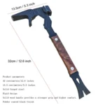 Home Outdoor Multi-Function Hammer Nail Puller Pry Bar Firefighting Demolition Tool - Image 7