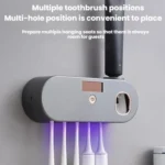 Wall-Mounted Smart UV Sterilization Multifunctional Toothbrush Holder - Image 3