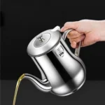 316 Stainless Steel Oil/Sauce Dispenser Leakproof Design, Detachable Filter, Easy-Pour Kitchen Bottle for Cooking Oil, Vinegar & Condiments - Image 2