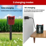 N912A Voice Solar Power Animal Repeller Human Motion Sensor Infrared Sound Light Alarm - Image 7