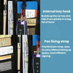 Multifunctional Waterproof RFID Passport Pouch Large Capacity Document Organizer Bag - Image 8