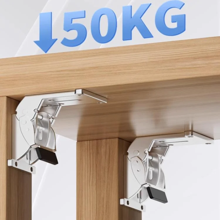 TBD06062330_B1.webp 90-degree Self-Locking Folding Hinge Table Chair Bed Leg Foldable Support Brackets - Image 2