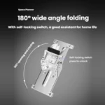 90-degree Self-Locking Folding Hinge Table Chair Bed Leg Foldable Support Brackets - Image 4