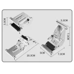 90-degree Self-Locking Folding Hinge Table Chair Bed Leg Foldable Support Brackets - Image 7