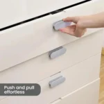 2pcs /Pack No Drill Adhesive Cabinet & Drawer Pull Handles For Glass Windows, Kitchen Doors, Furniture - Image 5