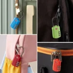 TSA Approved Luggage Lock 3-Digit Combination Lock With Plastic Body Anti-Theft Steel Cable For Suitcases Travel Bags - Image 5