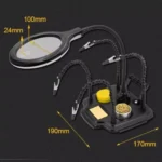 7 In 1 LED Magnifying Glass Repair Soldering Station Constant Temperature Soldering Iron Stand - Image 13