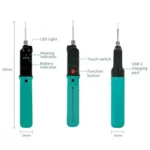 12W Wireless Touch Controlled Soldering Iron USB Rechargeable Constant Temperature Outdoor Repair Soldering Pen - Image 13
