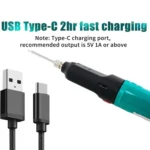 12W Wireless Touch Controlled Soldering Iron USB Rechargeable Constant Temperature Outdoor Repair Soldering Pen - Image 4