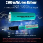 12W Wireless Touch Controlled Soldering Iron USB Rechargeable Constant Temperature Outdoor Repair Soldering Pen - Image 10