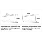 Wall-Mounted Air Conditioner Dust Cover Universal Anti-Direct Blow Air Conditioner Cove - Image 6