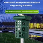 Outdoor Solar Ultrasonic Bird Rodent Repeller Courtyard Night Light - Image 4