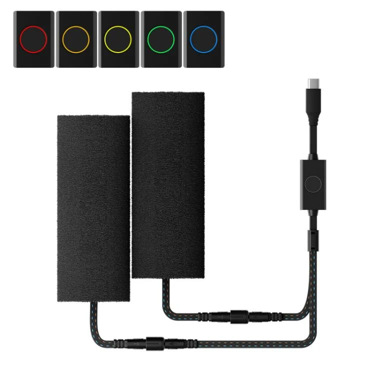 TBD0606240901A.webp 1pair Waterproof Heated Motorcycle Grips With Five-gear Adjustment - Image 1