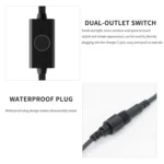 1pair Waterproof Heated Motorcycle Grips With Five-gear Adjustment - Image 9