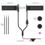 WUPP Rainbow Light Heated Motorcycle Handlebar Grips With Memory Function - Image 3