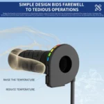 WUPP Rainbow Light Heated Motorcycle Handlebar Grips With Memory Function - Image 6