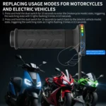 WUPP Rainbow Light Heated Motorcycle Handlebar Grips With Memory Function - Image 10