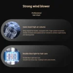1800W Portable Folding High-Speed Constant-Temperature Hair Dryer - Image 4