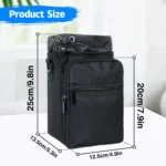 Outdoor Travel Portable Insulated Cooler Water Bottle Bag - Image 3