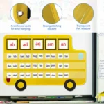 School Classroom Decorative Bus Phonics Hanging Bag - Image 3