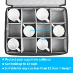 Coffee Mug Storage Box with Compartments and Lid - Image 3