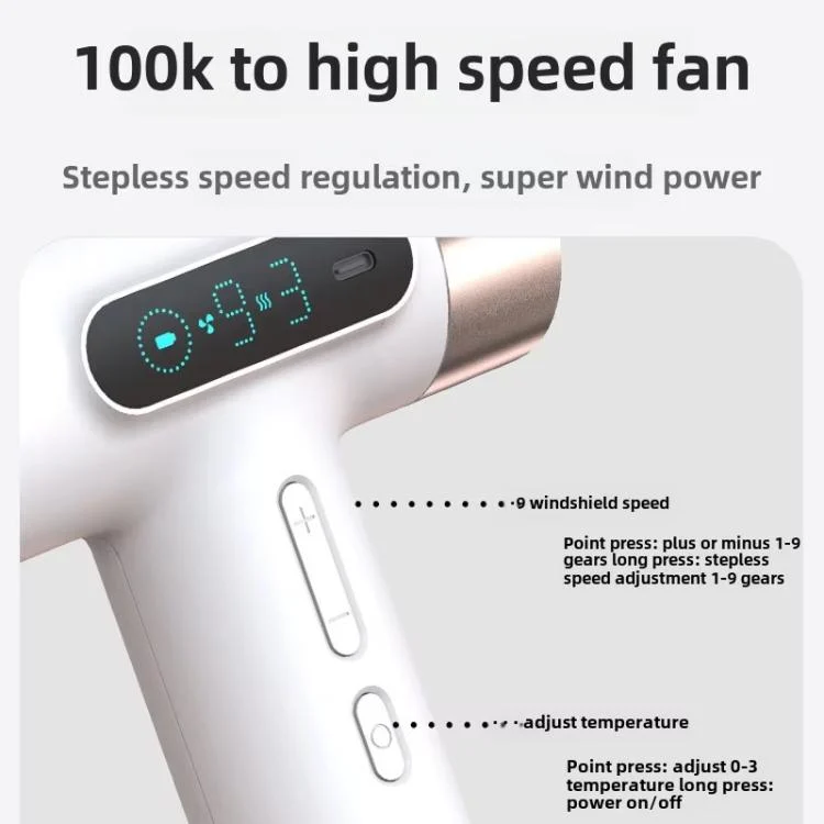 TBD06062523_B2.webp Cordless High-Speed Hair Dryer 100,000 RPM Motor, USB-C Fast Charging & 15600mAh Built-In Battery - Image 3