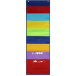 Rainbow File Book Magazine Storage Wall Mount Bag