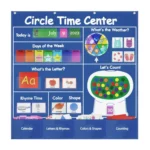 Calendar Weather Cards/Alphabet Word Cards/Circular Time Learning Card Bag