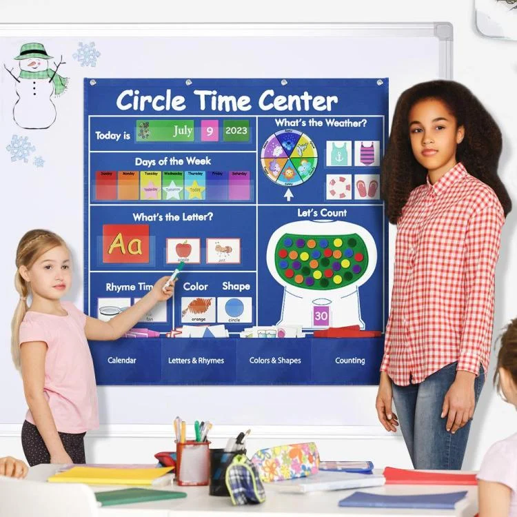 TBD06062561_B5.webp Calendar Weather Cards/Alphabet Word Cards/Circular Time Learning Card Bag - Image 6