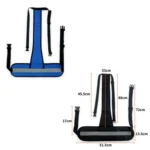 Breathable Elastic Mesh Adjustable Safety Buckle Wheelchair Safety Belt - Image 2