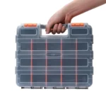 Plastic Multi-Function Portable Parts And Tools Flip-Top Storage Box - Image 5