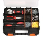 Plastic Multi-Function Portable Parts And Tools Flip-Top Storage Box - Image 6