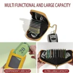 KB-091 RFID Anti-Skimming Zippered Accordion Bag Bank Card ID Card Holder - Image 5