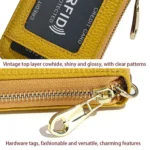 KB-091 RFID Anti-Skimming Zippered Accordion Bag Bank Card ID Card Holder - Image 8