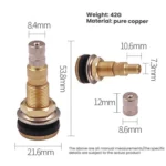 Agricultural Vehicle Vacuum Tire Full Copper Valves - Image 3