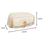 Large Capacity Button Pen Case Simple Stationery Pouch For Students - Image 7