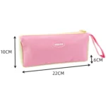 Simple Zippered Triangular Pen Pouch Pencil Stationery Box - Image 6