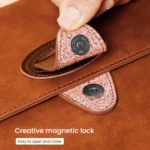 Leather A4 Document Holder Waterproof Business File Organizer, Fits 100 Sheets - Image 6