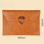 Leather A4 Document Holder Waterproof Business File Organizer, Fits 100 Sheets - Image 8