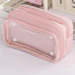 10 Layer Storage Transparent  Pen Pouch Large Capacity Stationery Pouch