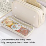 10 Layer Storage Transparent  Pen Pouch Large Capacity Stationery Pouch - Image 5