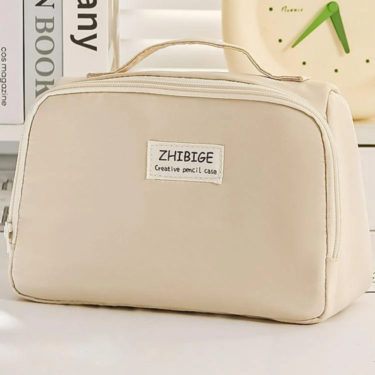 Handheld Large Capacity Pen Pouch Simple Multifunctional Stationery Storage Bag For Students