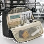 Handheld Large Capacity Pen Pouch Simple Multifunctional Stationery Storage Bag For Students - Image 2