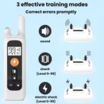 Remote Control Dog Barking Control Device Rechargeable Waterproof Electric Shock Collar - Image 3